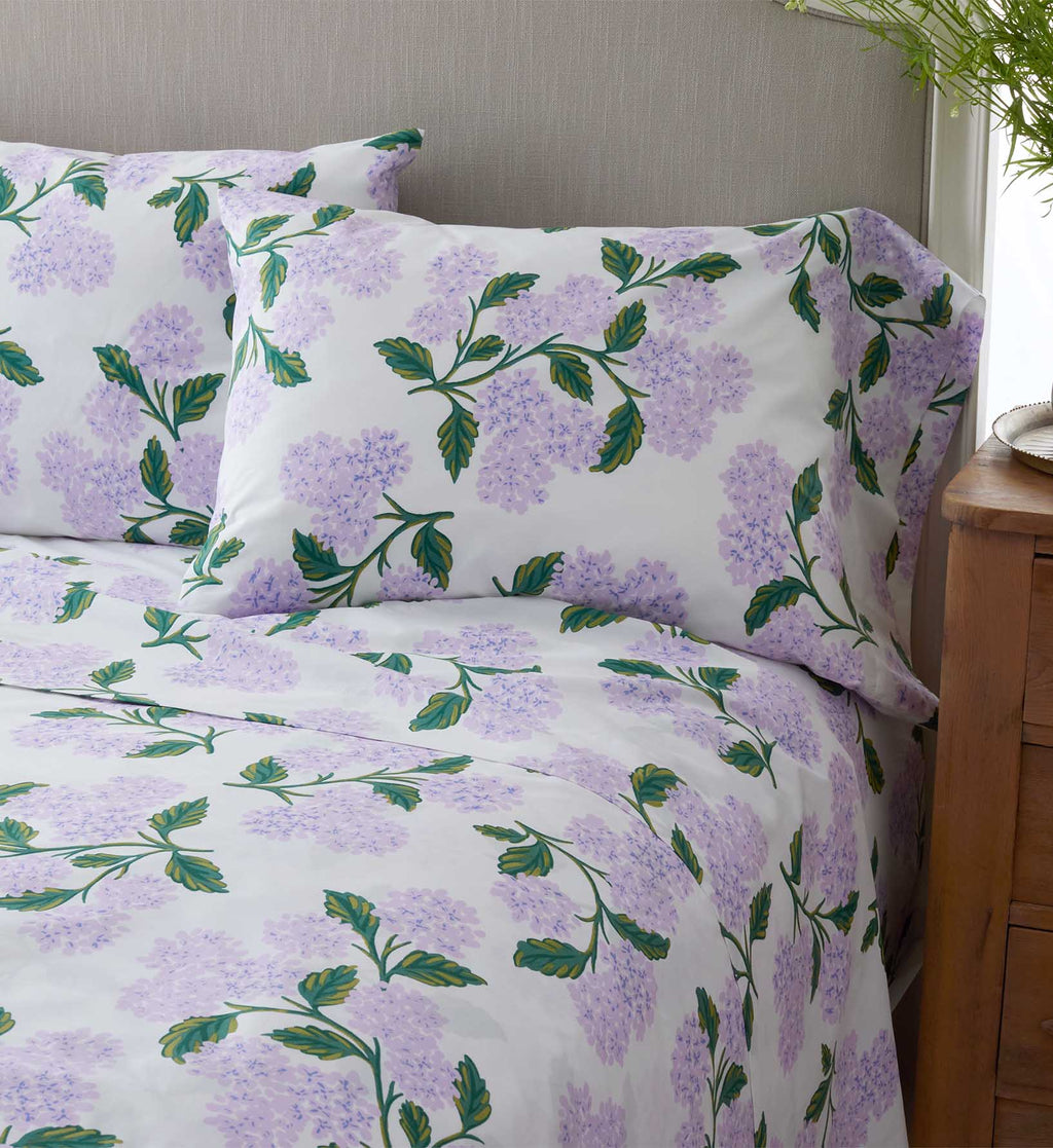 Percale Pillowcases - Hyderangea Lilac
