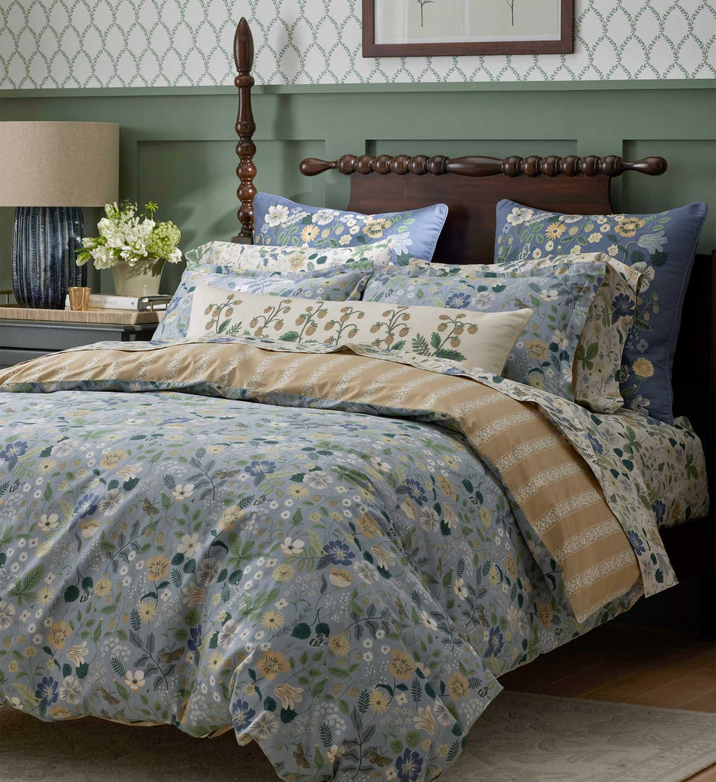 Percale Sham - Strawberry Fields Slate