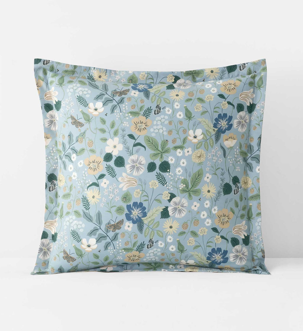 Percale Sham - Strawberry Fields Slate